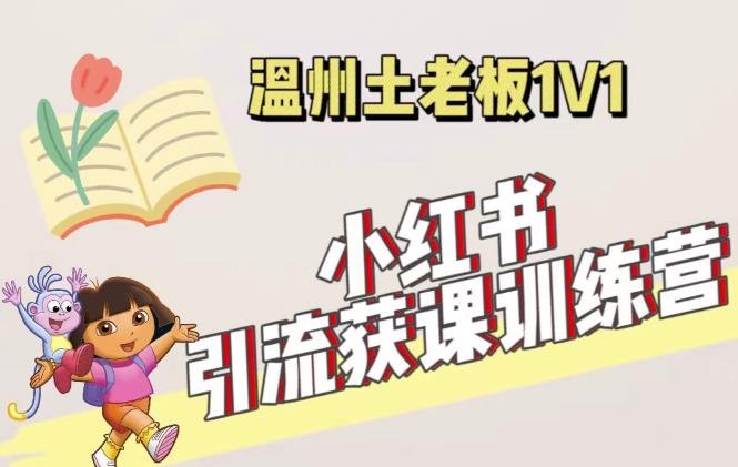 小红书1对1引流获客训练营：账号、内容、引流、成交（价值3999元）| 网创圈