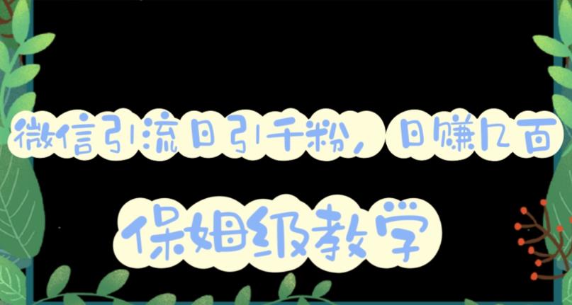 微信互推圈半自动引流方案，矩阵操作日引千人思路【详细视频教程】| 网创圈
