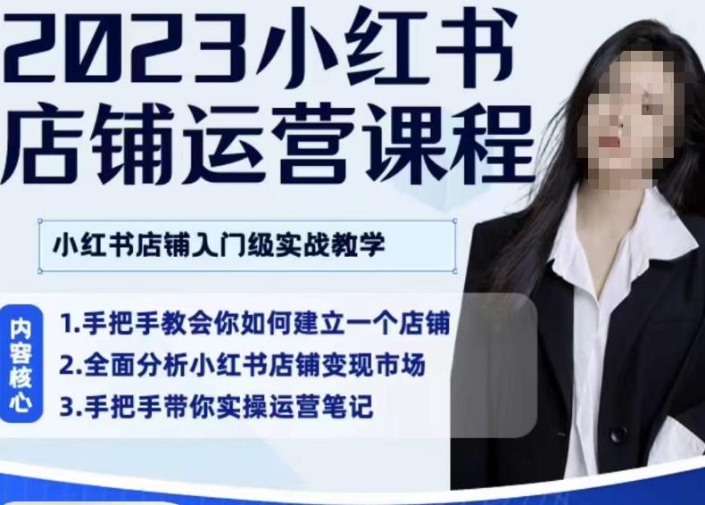 陶金金·2023小红书店铺运营课，小红书店铺入门实战教学| 网创圈
