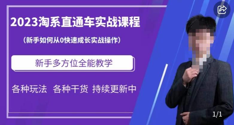 2023淘系直通车保姆式运营讲解，新手如何从0快速成长实战操作，新手多方位全能教学| 网创圈