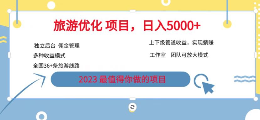 7.22旅游项目最新模式，独立后台+全国35+线路，日入5000+【揭秘】| 网创圈