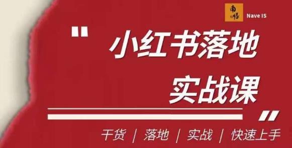 南悟·小红书医疗流量落地实战课，干货/落地/实战/快速上手| 网创圈
