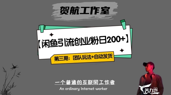 第三期：暴力引流，无脑搬运，闲鱼创业粉引流一天200+，更新全自动发货的团队闭环模式【揭秘】| 网创圈