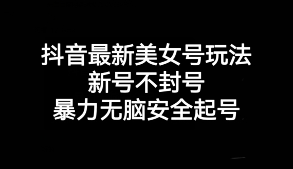 抖音最新美女号玩法，新号不封号，暴力无脑安全起号【揭秘】| 网创圈