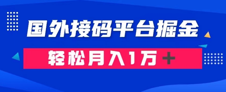 通过国外接码平台掘金：成本1.3，利润10＋，轻松月入1万＋【揭秘】| 网创圈