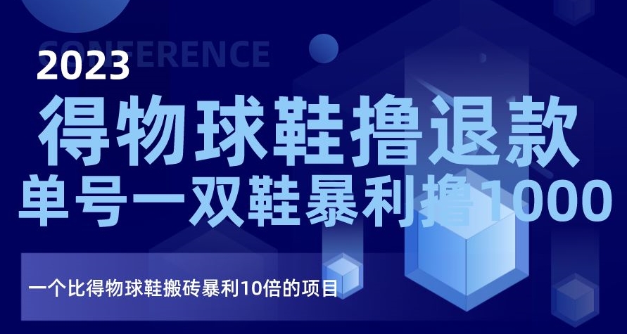 2023得物球鞋撸退款，单号一双鞋暴利撸1000，一个比得物球鞋搬砖暴利10倍的项目【揭秘】| 网创圈