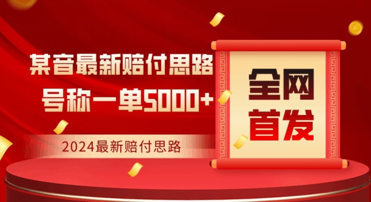 全网首发，2024最新抖音赔付项目，号称一单5000+保姆级拆解【仅揭秘】| 网创圈
