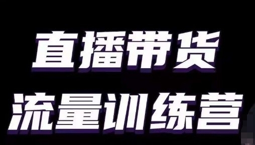 直播带货流量训练营，小白主播必学直播课| 网创圈