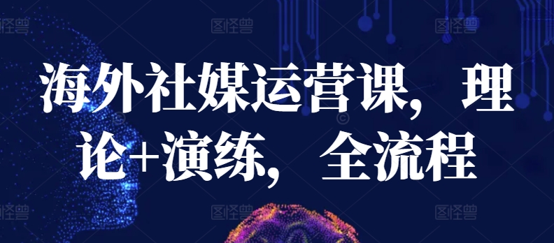 海外社媒运营课，理论+演练，全流程| 网创圈