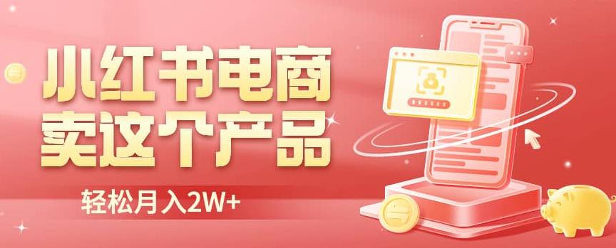 小红书无货源电商0门槛开店，卖这个品轻松实现月入2W【揭秘】| 网创圈