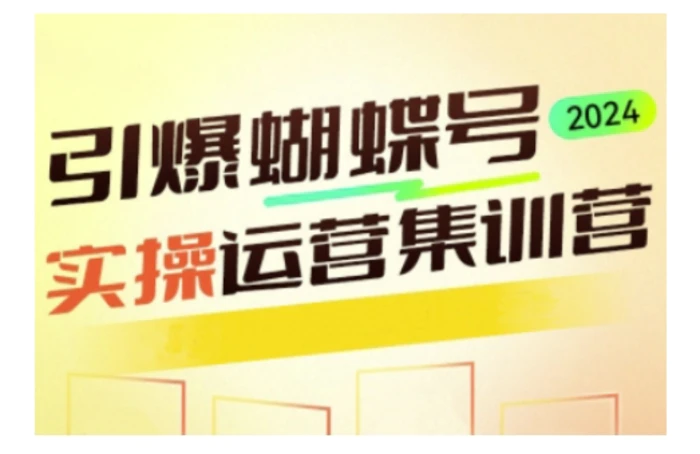 引爆蝴蝶号实操运营，助力你深度掌握蝴蝶号运营，实现高效实操，开启流量变现之路| 网创圈