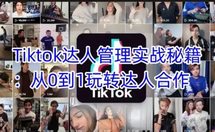 Tiktok达人管理实战秘籍：从0到1玩转达人合作| 网创圈