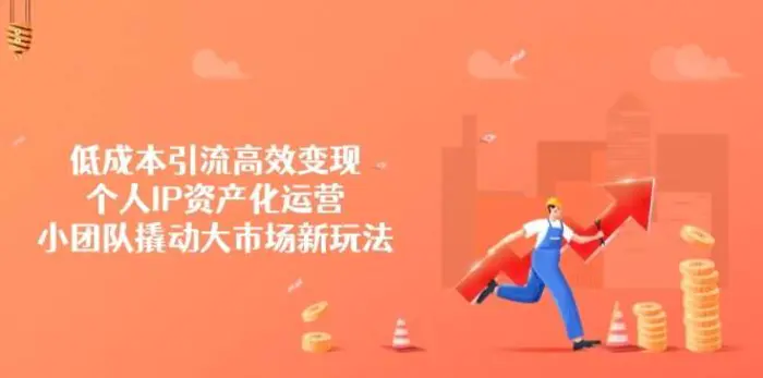 低成本引流高效变现，个人IP资产化运营，小团队撬动大市场新玩法| 副业网