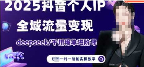 2025个人IP短视频带货(进阶版)全域流量变现，deepseek千川爆单进阶课| 网创圈