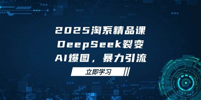 2025无界精品课，DeepSeek裂变，AI爆图，暴力引流助力淘系运营| 副业网