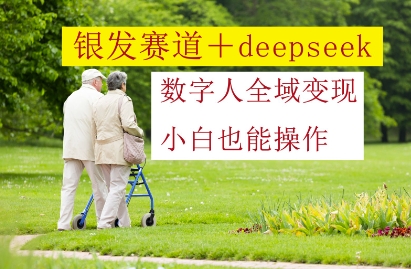 银发赛道+deepseek数字人全域变现，小白也能操作| 网创圈