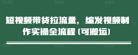 短视频带货拉流量，编发视频制作实操全流程(可搬运)| 网创圈