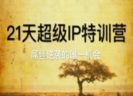 21天超级IP特训营，屌丝逆袭的唯一机会| 网创圈