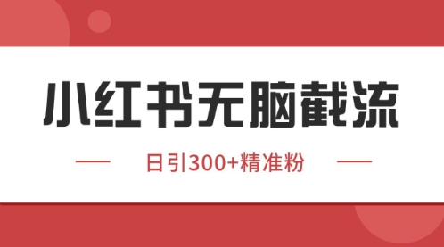 小红书只要你有同行就能获客，独家野路子获客玩法，暴力截流| 网创圈