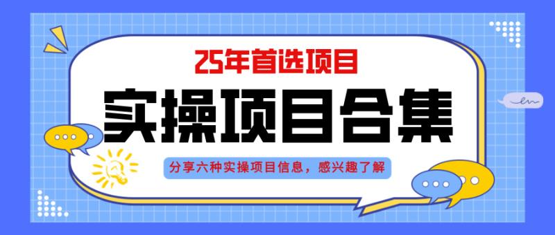 （14772期）2025年实操六大项目实操演练，挂机类型，AI直播类型，轻资产创业类型，…| 网创圈