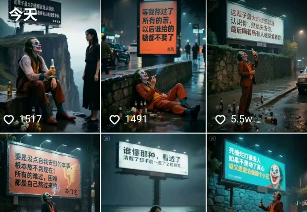 图片[2]| 一条视频竟然15W赞！用AI制作小丑自嘲扎心文案视频，当下非常火爆的短视频流量神器| 网创圈