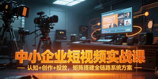 中小企业短视频实战课，认知+创作+投放，矩阵搭建全链路系统方案| 副业网