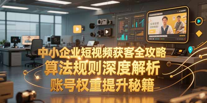 中小企业短视频获客全攻略，算法规则深度解析，账号权重提升秘籍| 副业网
