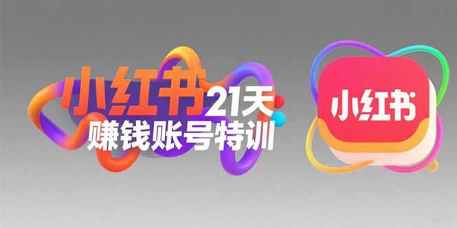 小红书21天赚钱账号特训：黄金定位技巧，高转粉文案创作，科学引流策略| 网创圈
