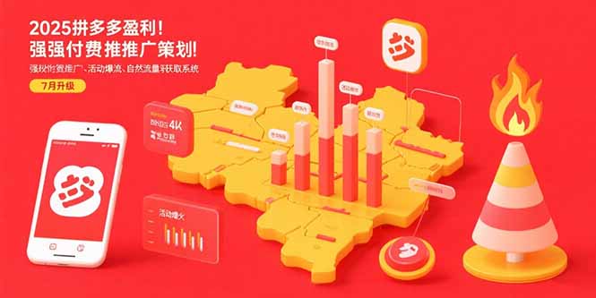 2025拼多多盈利地图：强付费推广策略/活动爆流/自然流量获取系统(7月更新| 副业网