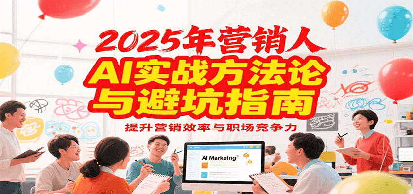 2025年营销实战方法论与避坑指南，利用AI提升营销效率与职场竞争力| 副业网