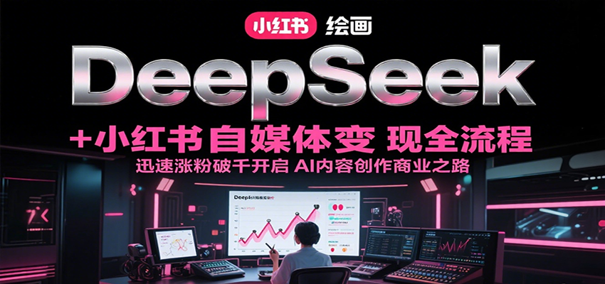 DeepSeek绘画+小红书自媒体变现全流程，迅速涨粉破千开启AI内容创作商业之路| 副业网