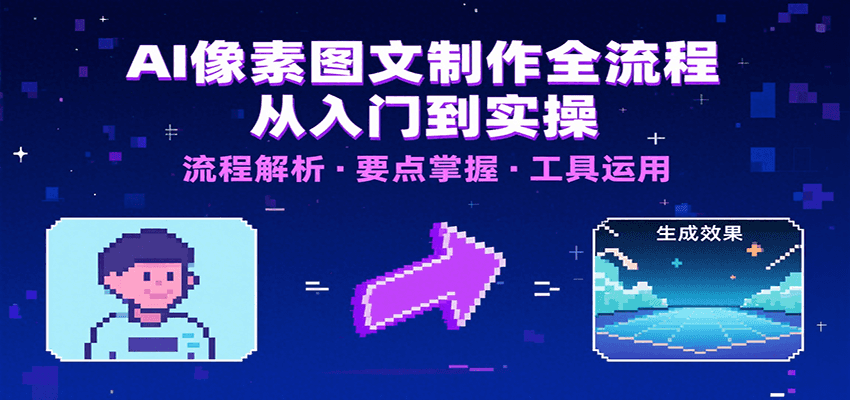 AI像素图文制作全流程：内容要点、文案选择及所用工具，助你快速入局| 副业网