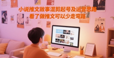 小说推文故事混剪起号及运营思路，看了做推文可以少走弯路| 副业网