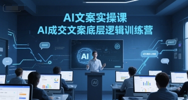 AI文案实操课，AI成交文案底层逻辑训练营| 副业网