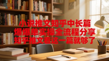 小说推文知乎中长篇爆单实操全流程分享，知乎推文看这一篇就够了| 网创圈