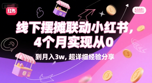 线下摆摊联动小红书，4 个月实现从 0 到月入3w，超详细经验分享| 网创圈