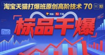 淘宝天猫打爆班原创高阶技术第70期：标品干爆| 副业网