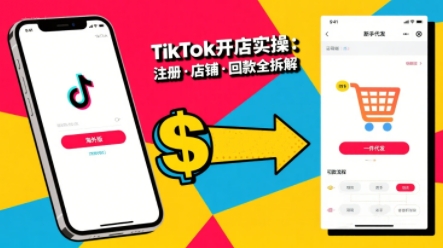 TikTok从开店到投流的进阶课，从基础实操到高阶技巧一网打尽| 副业网