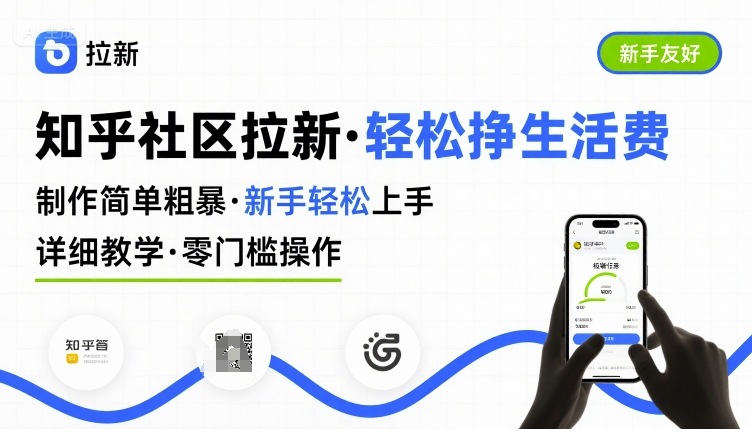 知乎社区拉新，制作简单粗暴，新手轻松上手，详细教学，轻松挣取生活费| 副业网