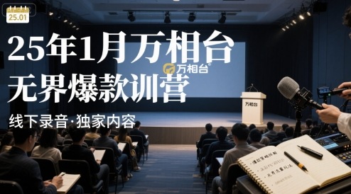 25年1月万相台无界爆款特训营线下录音| 副业网