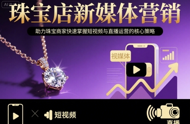 珠宝店新媒体营销，助力珠宝商家快速掌握短视频与直播运营的核心策略| 副业网