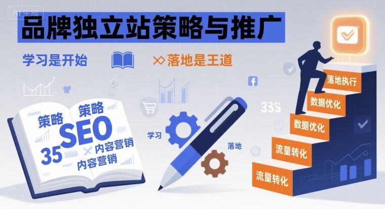 品牌独立站策略与推广，学习是开始，落地是王道| 网创圈