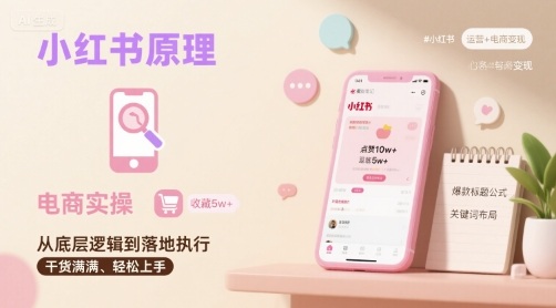 小红书原理以及详细实操流程，小红书电商教程| 副业网