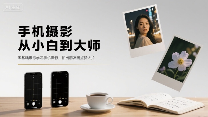 手机摄影从小白到大师，零基础带你学习手机摄影，拍出朋友圈点赞大片| 副业网