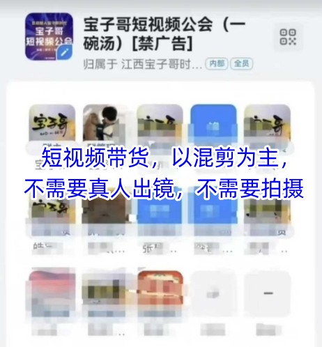宝子哥头部团队短视频带货，以混剪为主，不需要真人出镜，不需要拍摄【更新9月】| 网创圈