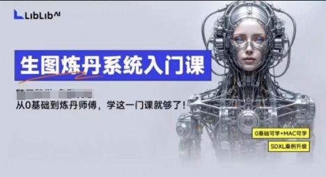 LibLibAI哩布哩布生图炼丹系统入门课，从生图到炼丹，只学这一门就够了| 网创圈