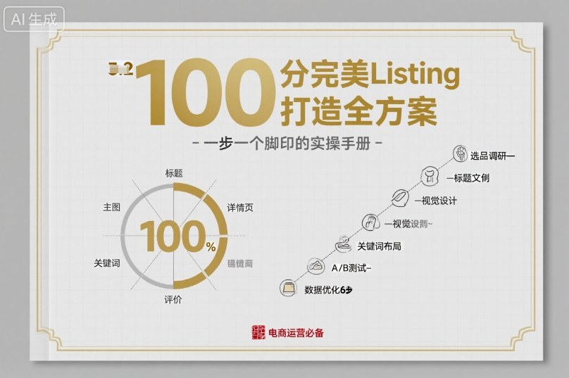 100分完美Listing打造全方案，想要完美listing必须是需要一步一个脚印的| 副业网