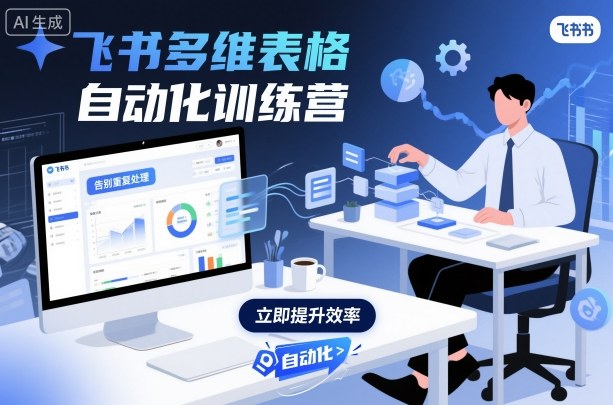 飞书多维表格自动化训练营，手把手教你告别重复处理，用多维表格开启高效办公新模式| 副业网