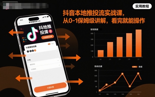 抖音本地推投流实战课，从0-1保姆级讲解，看完就能操作| 副业网