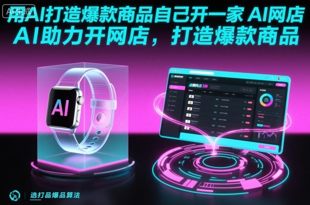 用AI打造爆款商品自己开一家AI网店，AI助力开网店，打造爆款商品| 网创圈